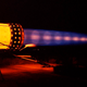 Ejemplo de diamantes de choque en el motor de combustión de un Blackbird. Foto: Wikimedia Commons.